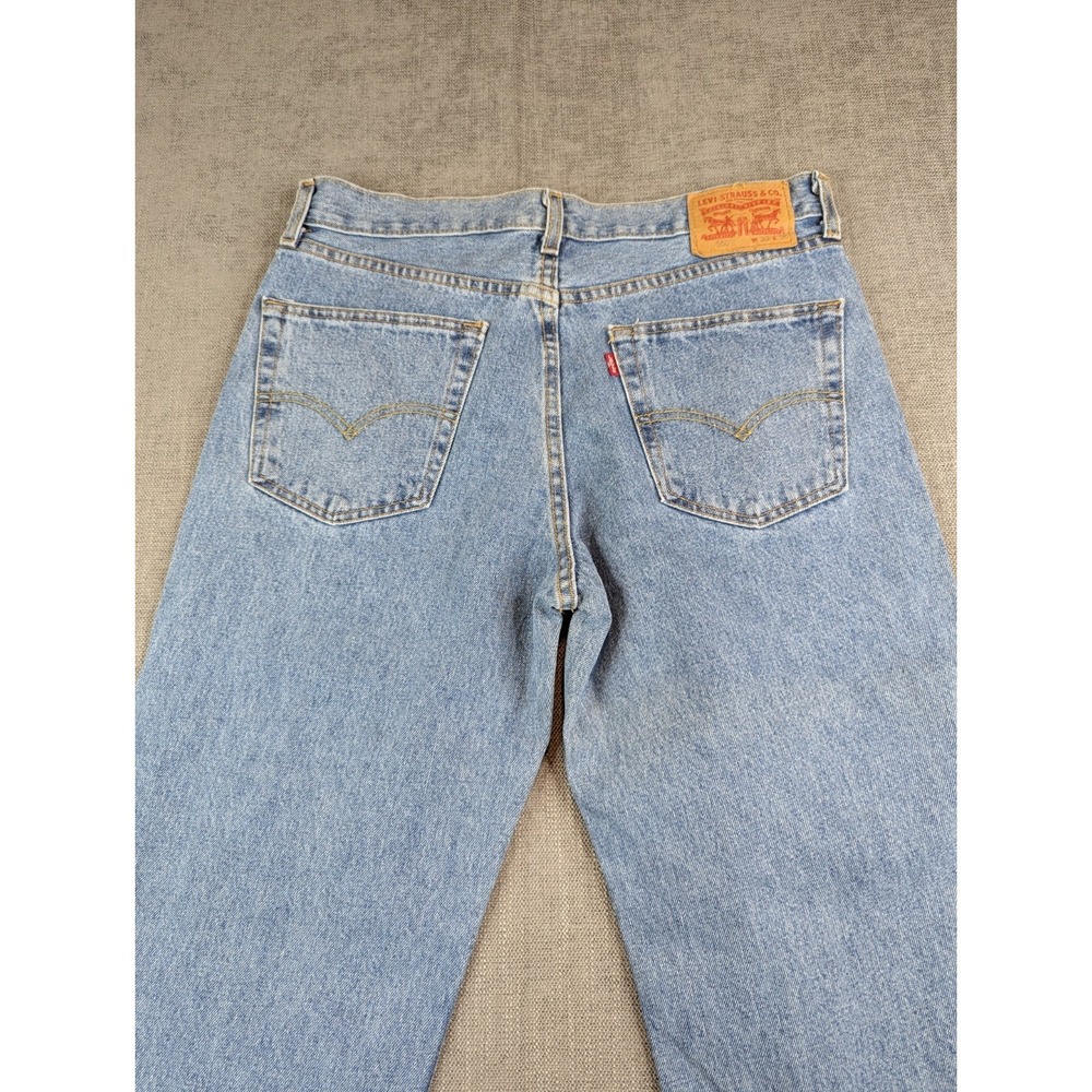 NWT Levis Jeans Mens 33x30 Light Blue 550 Relaxed Straight Denim Pants Casual - Picture 5 of 12